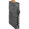 4-port 10/100 Mbps PoE (PSE) with 1 fiber port Switch (Single mode 30 km, SC connector); metal caseICP DAS